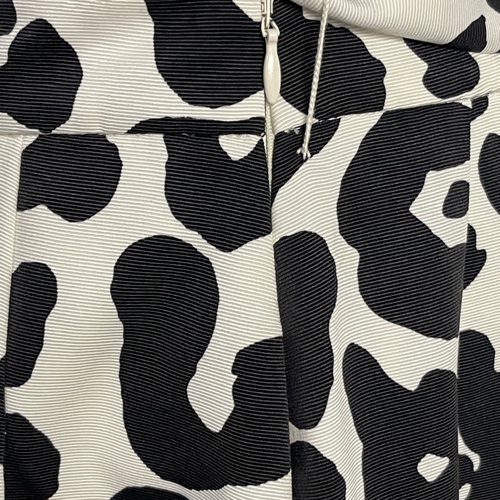 Talbots Black and White Pleated Midi Skirt - Picture 8 of 12